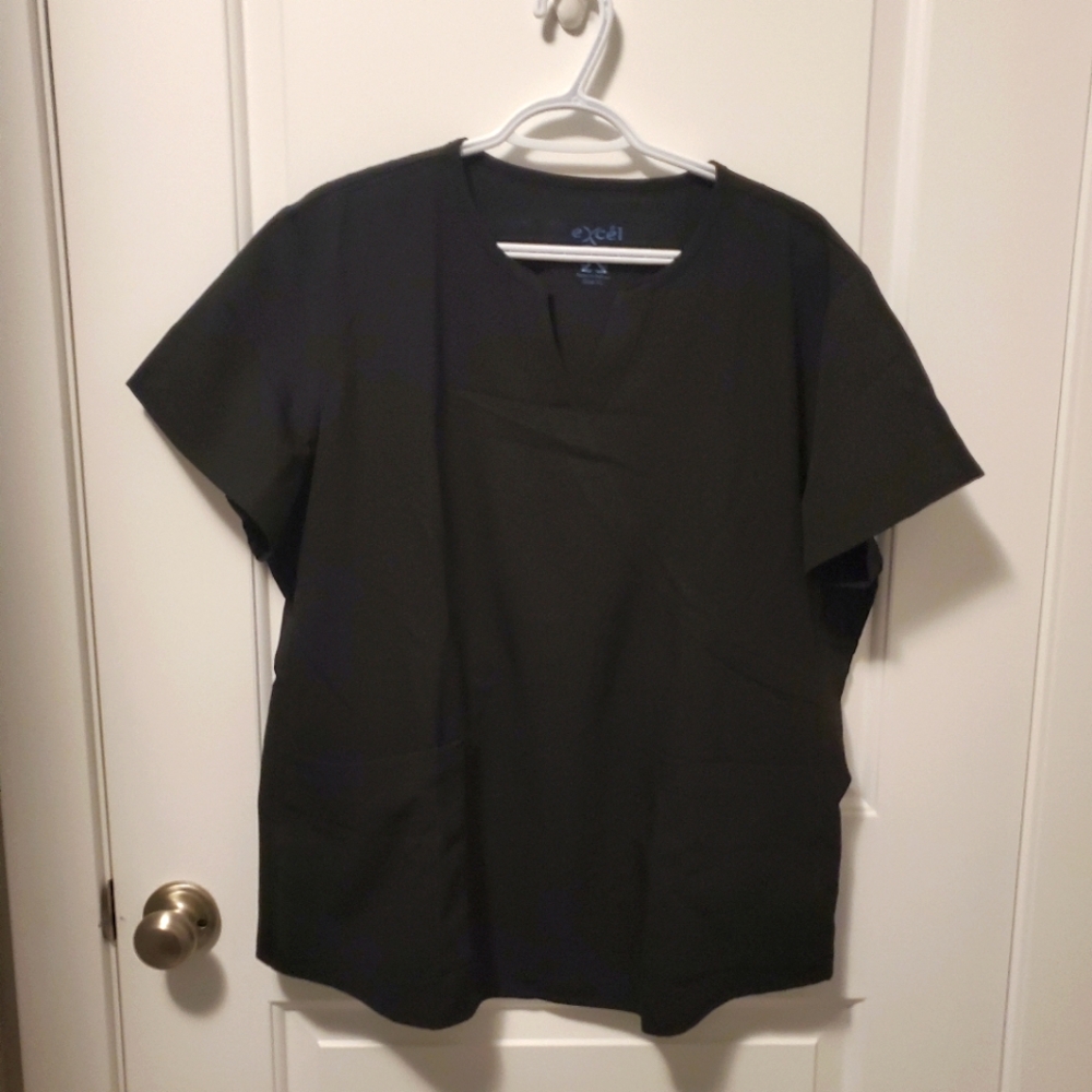 12/$30  🤰🖤👩‍⚕️ NWOT  scrub top - black 1